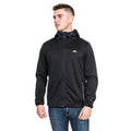 Schwarz - Side - Trespass Herren Softshelljacke Zeek wasserfest