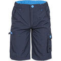 Marineblau - Front - Trespass Jungen Marty Cargo Shorts