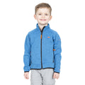 Blau meliert - Side - Trespass Jungen Fleecejacke Mario