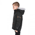 Schwarz - Back - Trespass Kinder Holsey Parka Jacke wasserfest