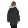 Schwarz - Side - Trespass Kinder Holsey Parka Jacke wasserfest