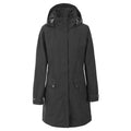 Schwarz - Front - Trespass Damen Regenjacke Rainy Day wasserfest, mit Kapuze