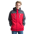 Rot - Side - Trespass Herren Wooster Jacke, wasserfest