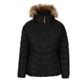 Schwarz - Front - Trespass Damen Steppjacke Nadina, wasserfest