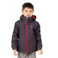 Dunkelgrau - Side - Trespass Kinder - Jungen Jacke Rudi wasserfest