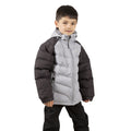 Dunkelgrau - Side - Trespass Kinder - Jungen Steppjacke Sidespin wasserfest