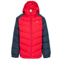 Rot-Schwarz - Front - Trespass Kinder - Jungen Steppjacke Sidespin wasserfest