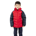 Rot-Schwarz - Side - Trespass Kinder - Jungen Steppjacke Sidespin wasserfest