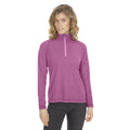 Beere - Side - Trespass Damen Fleece-Top Meadows mit Reißverschluss bis zur Brust