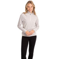 Hellgrau - Close up - Trespass Damen Fleece-Top Meadows mit Reißverschluss bis zur Brust