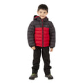 Rot - Front - Trespass Kinder Steppjacke Oskar