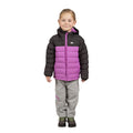 Dunkel Pink - Front - Trespass Kinder Steppjacke Oskar