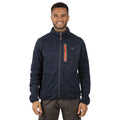 Marineblau meliert - Side - Trespass Herren Fleecejacke Bingham