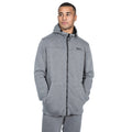 Grau meliert - Side - Trespass Herren Sport-Kapuzentop Vega