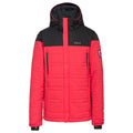 Rot - Front - Trespass Herren Skijacke Hayes wasserfest