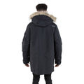 Schwarz - Side - Trespass Herren Regenjacke Pixilation Deluxe mit Kapuze, wetterfest