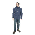 Marineblau - Side - Trespass Herren Jacke Riverbank wasserfest