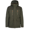 Olive - Front - Trespass Herren Outdoorjacke Rockwell mit Kapuze, wasserfest