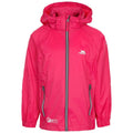 Cassis-Rot - Front - Trespass Kinder Regenjacke Qikpac X