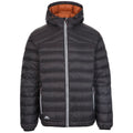 Schwarz-Rostfarben - Front - Trespass Herren Daunenjacke Whitman II