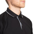 Schwarz-Platinum - Side - Trespass Herren Bonnington Polo Shirt