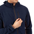 Marineblau - Close up - Trespass - "Sarratt" Fleece für Herren