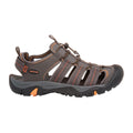 Schwarzbraun - Front - Trespass - Herren Sandalen "Torrance"