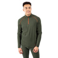 Efeu-Schwarz - Front - Trespass - "Del" Base Layer Oberteil für Herren