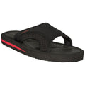 Schwarz - Front - Trespass - Herren Flipflops "Garo", Kontrast