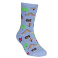 Blau-Cremefarbe - Back - Trespass - "Camping" Socken für Kinder (2er-Pack)