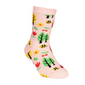 Cremefarbe-Hellrosa - Side - Trespass - "Garden" Socken für Kinder (2er-Pack)