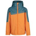 Kürbis-Orange-Fichte - Front - Trespass - "Submerged" Jacke, wasserfest für Jungen