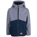 Marineblau - Front - Trespass - "Hanbury" Softshelljacke für Kinder