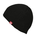 Schwarz - Front - Trespass Herren Stagger Beanie - Strickmütze