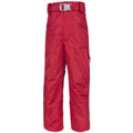 Rot - Front - Trespass Kinder Skihose Marvelous mit abnehmbarem Latz