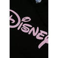 Schwarz - Side - Disney - Kurzes Hoodie Logo für Damen