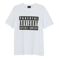 Weiß - Front - Parental Advisory - T-Shirt für Herren