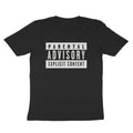 Schwarz - Front - Parental Advisory - T-Shirt für Herren