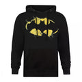 Schwarz-Gelb - Front - Batman - Kapuzenpullover Logo für Herren