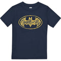 Marineblau - Front - Batman - T-Shirt Logo für Jungen