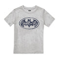 Grau meliert - Front - Batman - T-Shirt Logo für Jungen