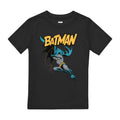 Schwarz - Front - Batman - "Action" T-Shirt für Jungen