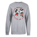 Grau meliert - Front - Disney - "Love Never Goes Out Of Style" Sweatshirt Rundhalsausschnitt für Damen