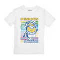 Weiß - Front - Minions - "Party Poster" T-Shirt für Jungen