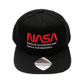 Schwarz - Front - NASA - Baseball-Mütze Logo für Herren