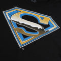 Schwarz - Side - Superman - T-Shirt Logo für Herren