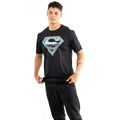 Schwarz - Lifestyle - Superman - T-Shirt Logo für Herren