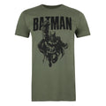 Khaki - Front - Batman - "Attack" T-Shirt für Herren