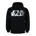 Schwarz-Weiß - Front - Star Wars - "Rebel" Hoodie zum Überziehen für Herren