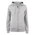 Grau meliert - Front - Clique - "Premium" Hoodie mit durchgehendem Reißverschluss für Damen